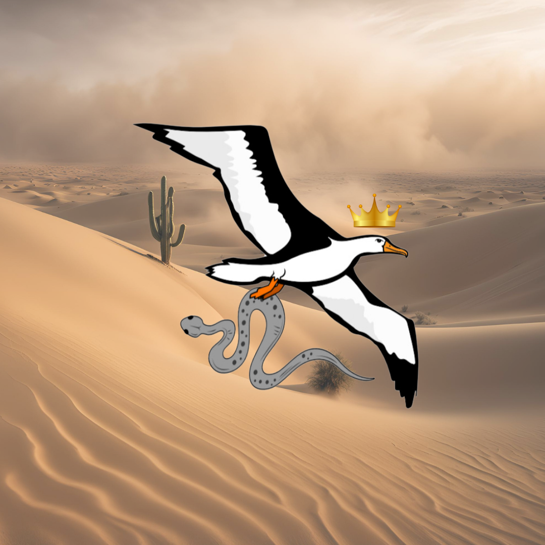 OG Collection '12x12' Physical Print - Eagle Level - Sandstorm Background