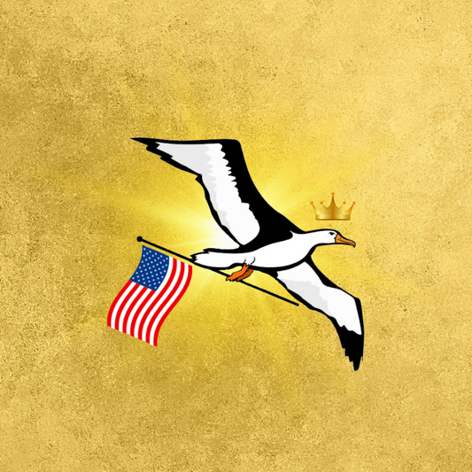 OG Collection '12x12' Physical Print - Albatross Gold Level - Gold Foil Background