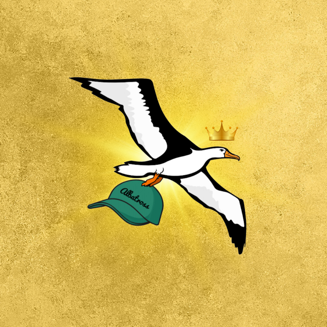 OG Collection '12x12' Physical Print - Albatross Gold Level - Gold Foil Background