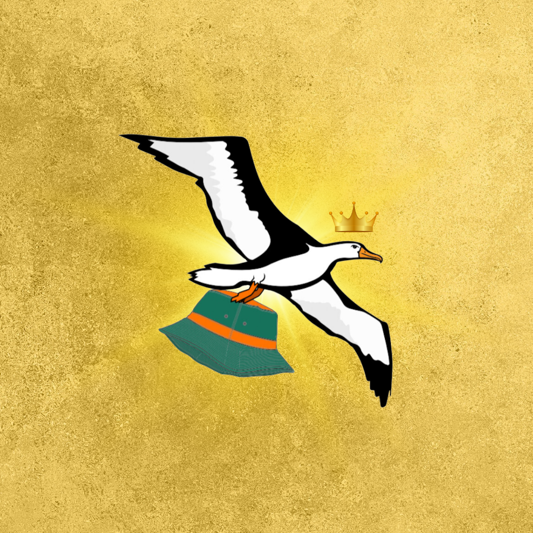OG Collection '12x12' Physical Print - Albatross Gold Level - Gold Foil Background