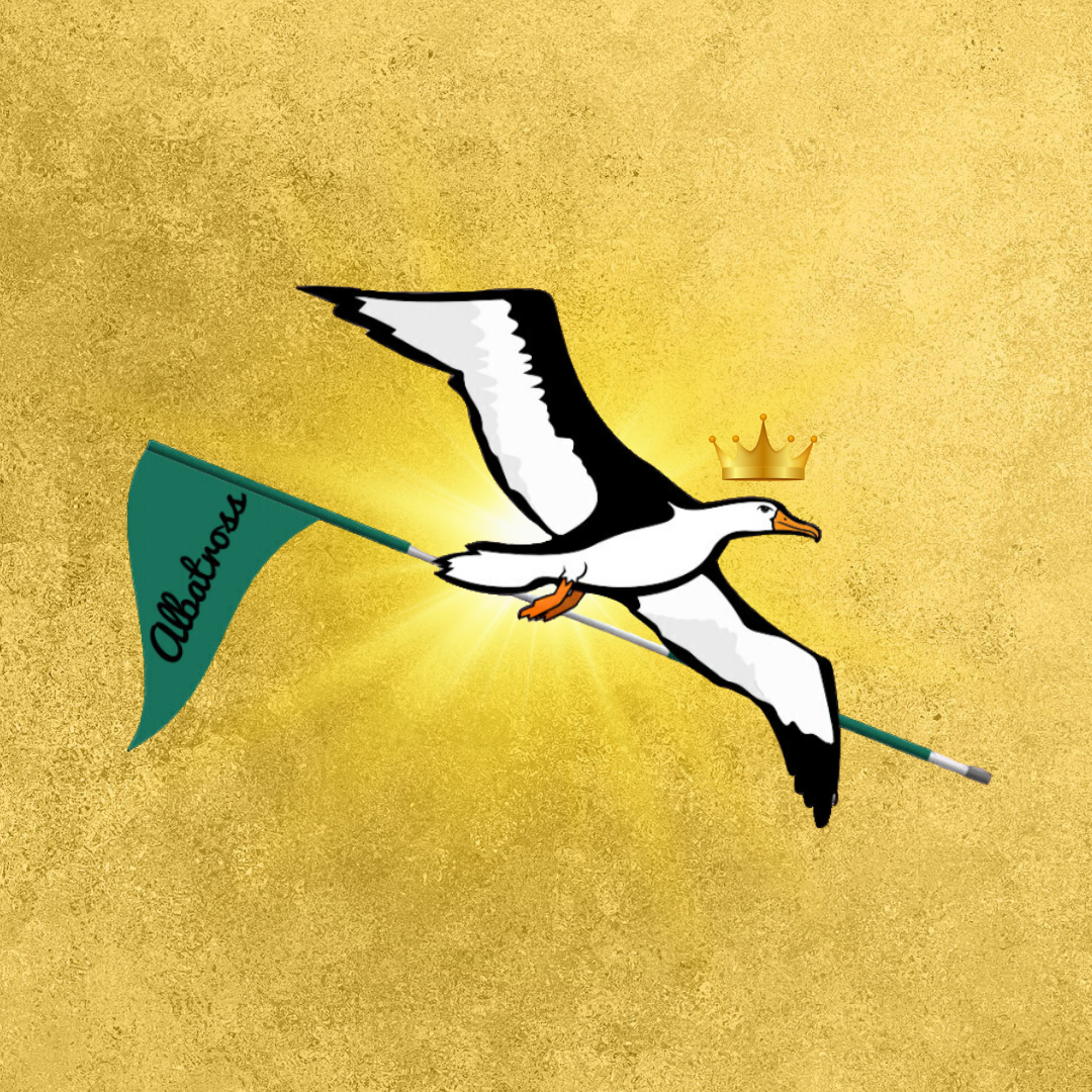 OG Collection '12x12' Physical Print - Albatross Gold Level - Gold Foil Background