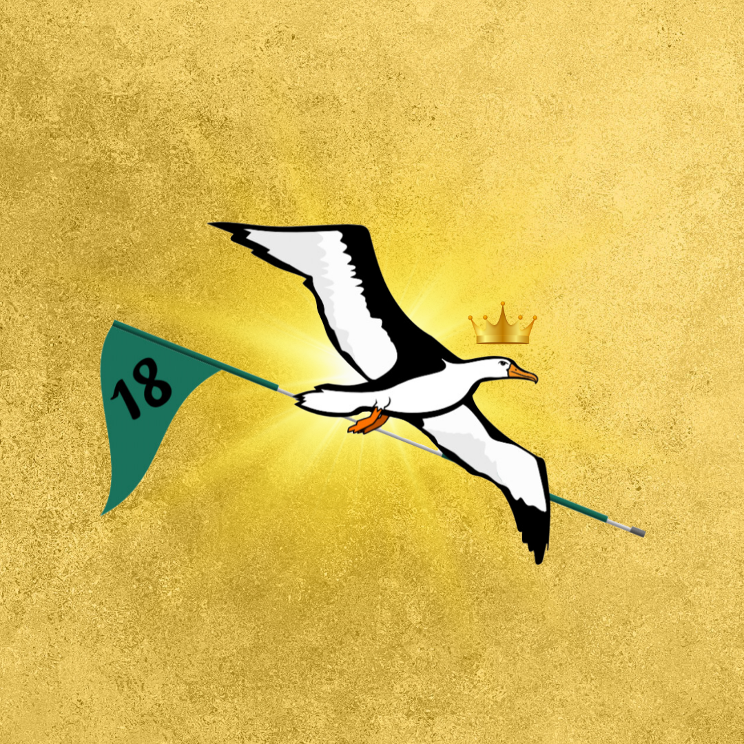 OG Collection '12x12' Physical Print - Albatross Gold Level - Gold Foil Background