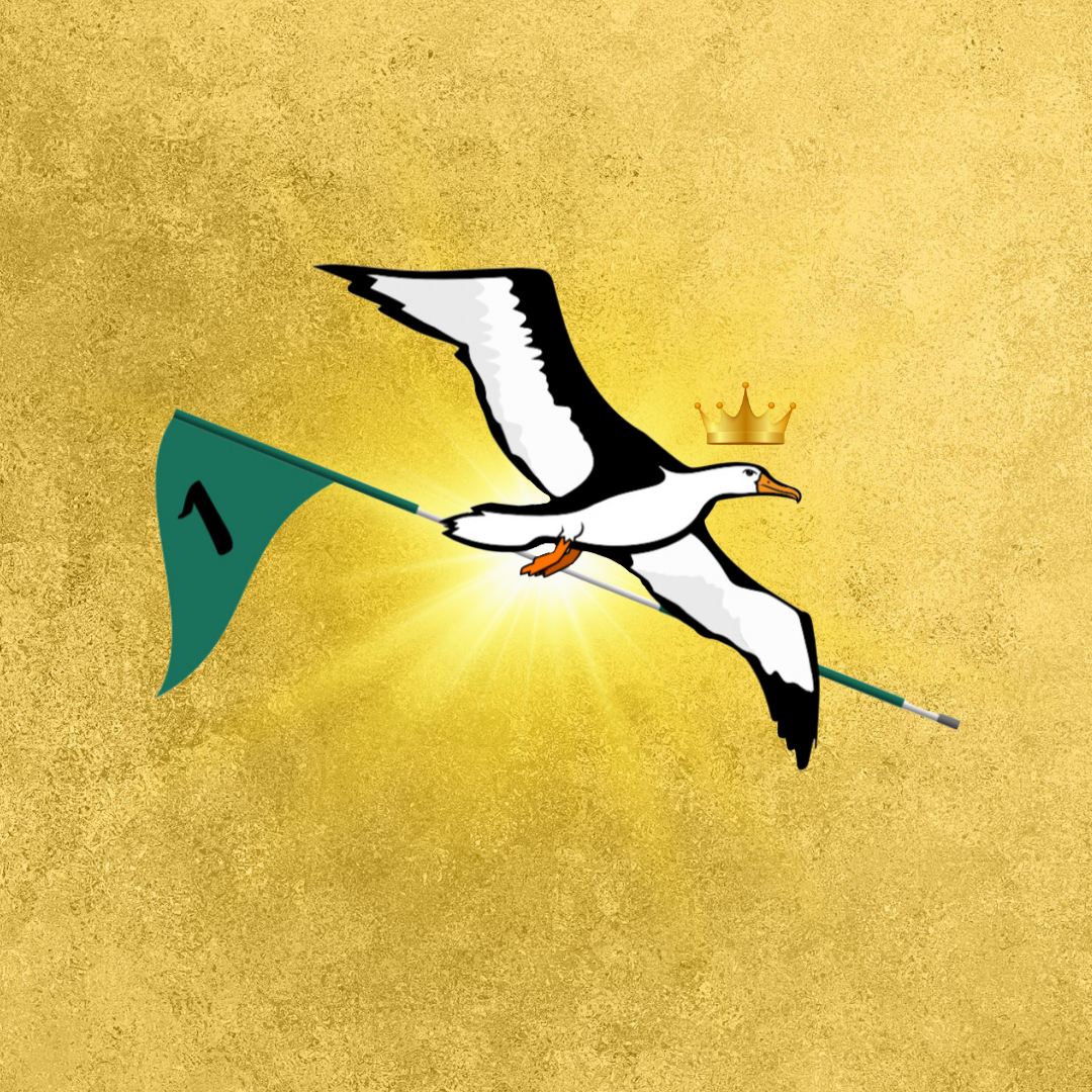OG Collection '12x12' Physical Print - Albatross Gold Level - Gold Foil Background