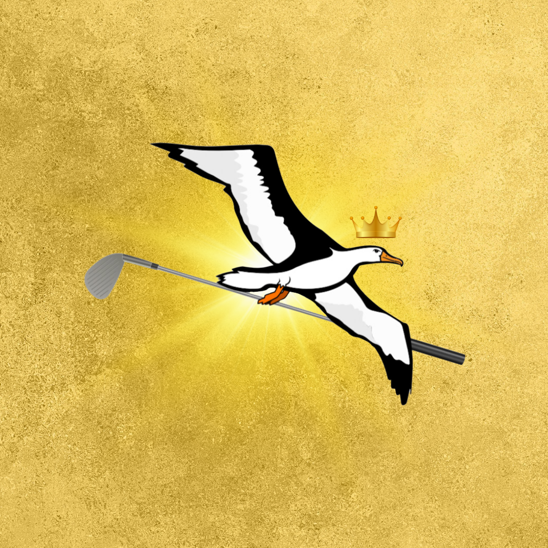 OG Collection '12x12' Physical Print - Albatross Gold Level - Gold Foil Background