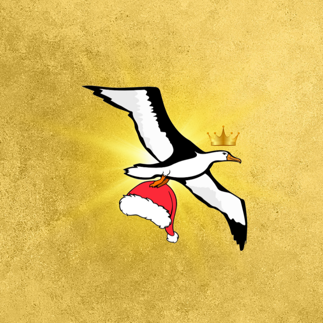 OG Collection '12x12' Physical Print - Albatross Gold Level - Gold Foil Background